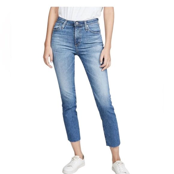 Adriano Goldschmeid Isabelle High Rise Straight Crop Jeans | Size 29 - Picture 3 of 9